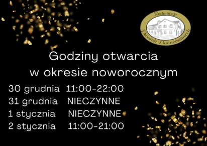 Godziny otwarcia w okresie noworocznym.