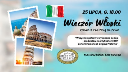 Rezerwowe miejsca na wieczór włoski