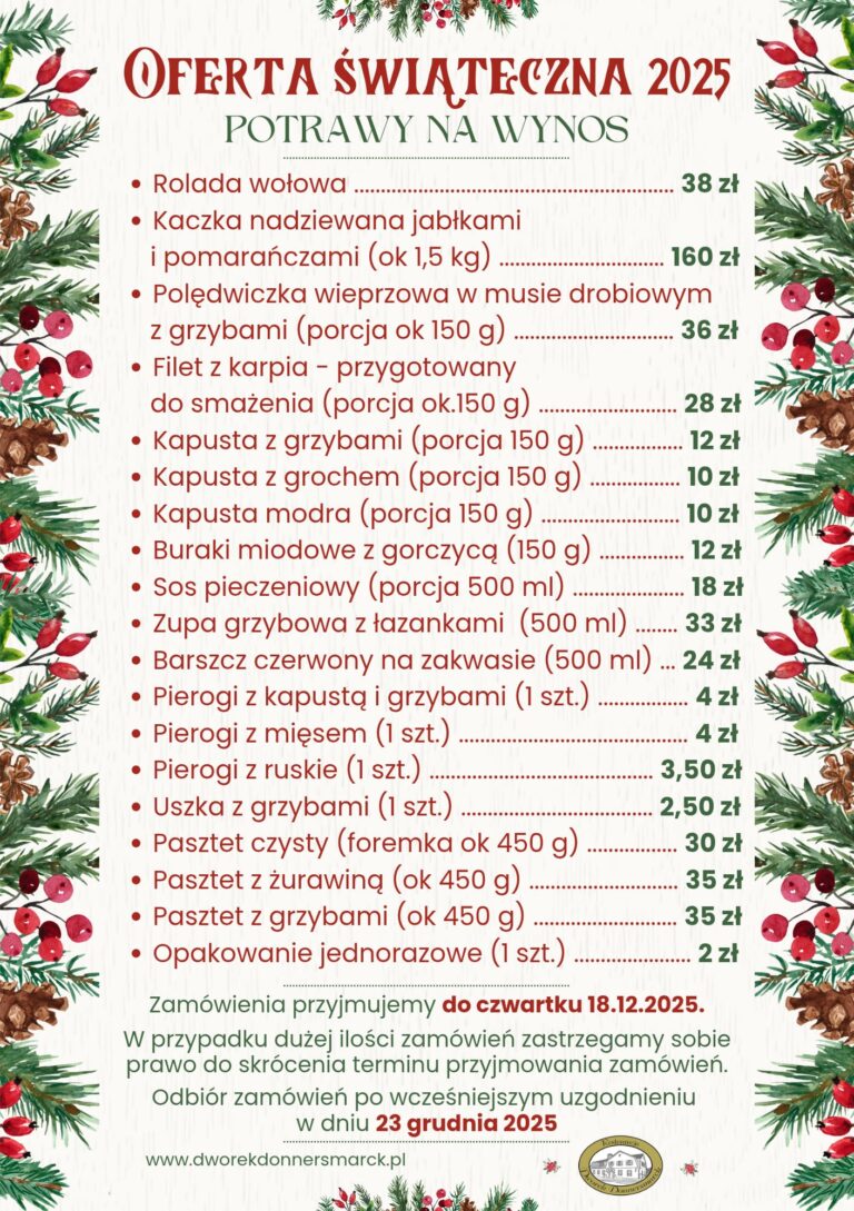 Read more about the article Świąteczne dania na wynos